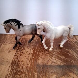 Schleich Stallion White Lipizzaner 2004 & Andalusian Stallion 2005 Retired